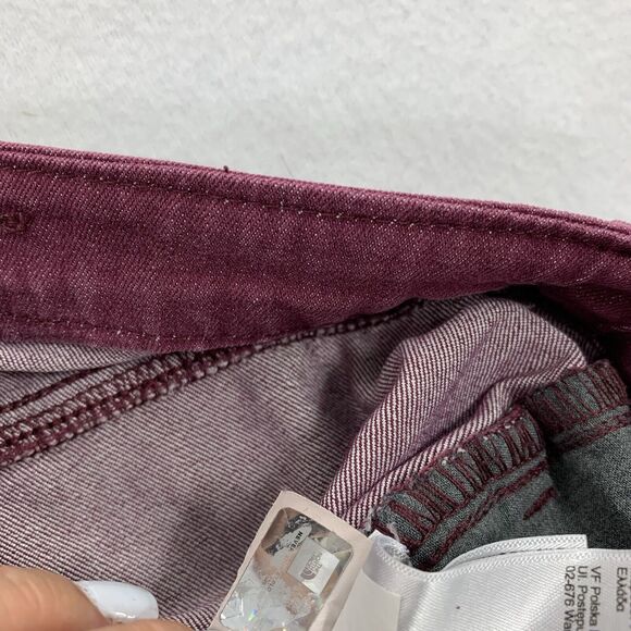 The North Face Straight Leg Jeans Size 4 Womens Solid Dark Burgundy Red Pants S - Picture 5 of 10